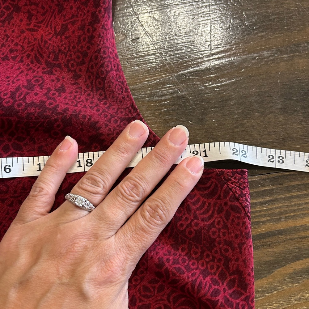 Vintage Patchwork Maggie Mcnaughton Red Sleeveles… - image 3